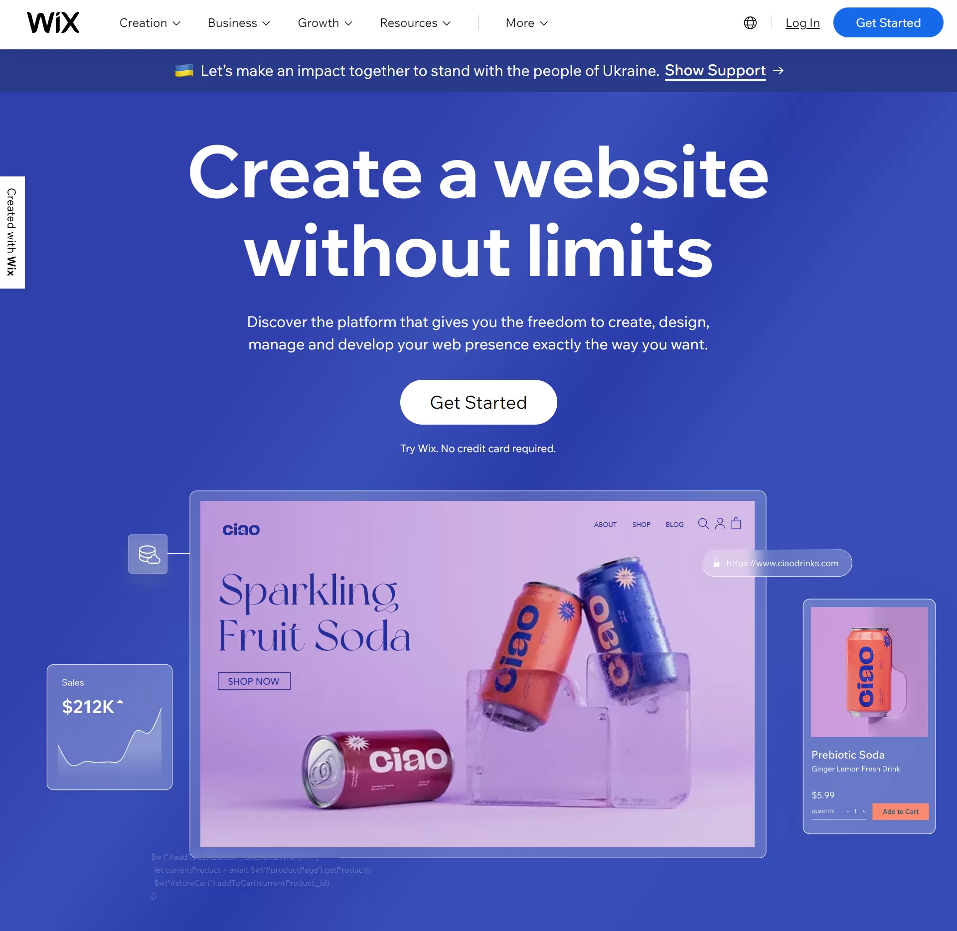 Wix Create a Website Without Limits